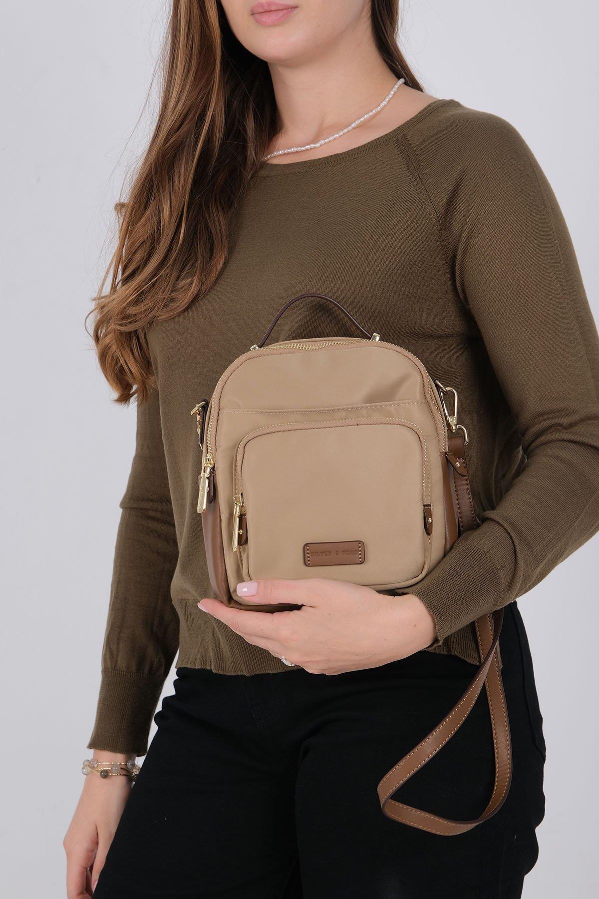 Silver&Polo Vizon - Camel SP1220 Çapraz ve Sırt Çanta