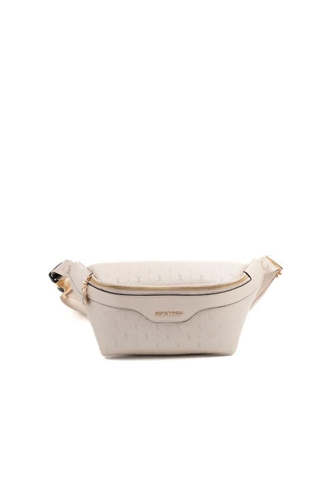 Silver & Polo Bej - S.Bej SP1192 Logolu Kadın Bel Çantası