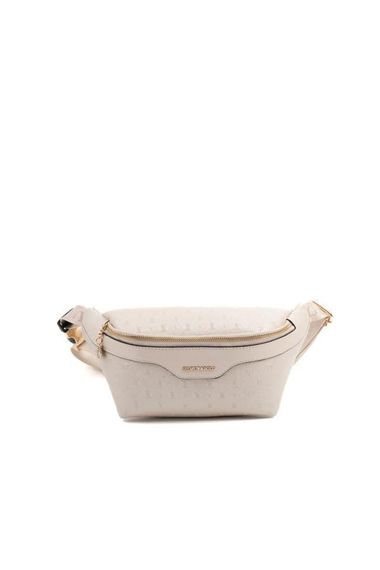 Silver & Polo Bej - S.Bej SP1192 Logolu Kadın Bel Çantası