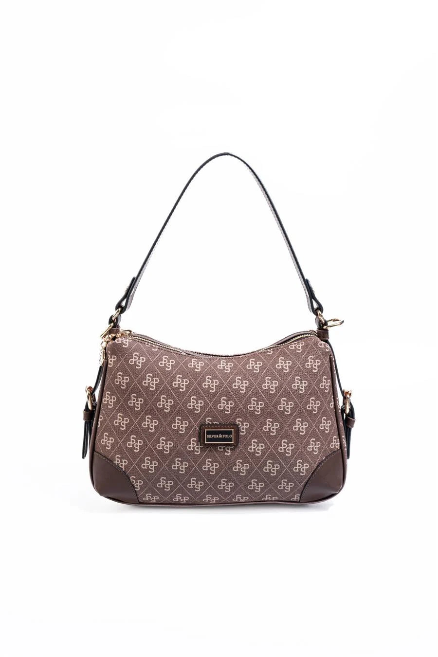 Silver&Polo - Kahve  SP1269 Logolu Omuz Çantası