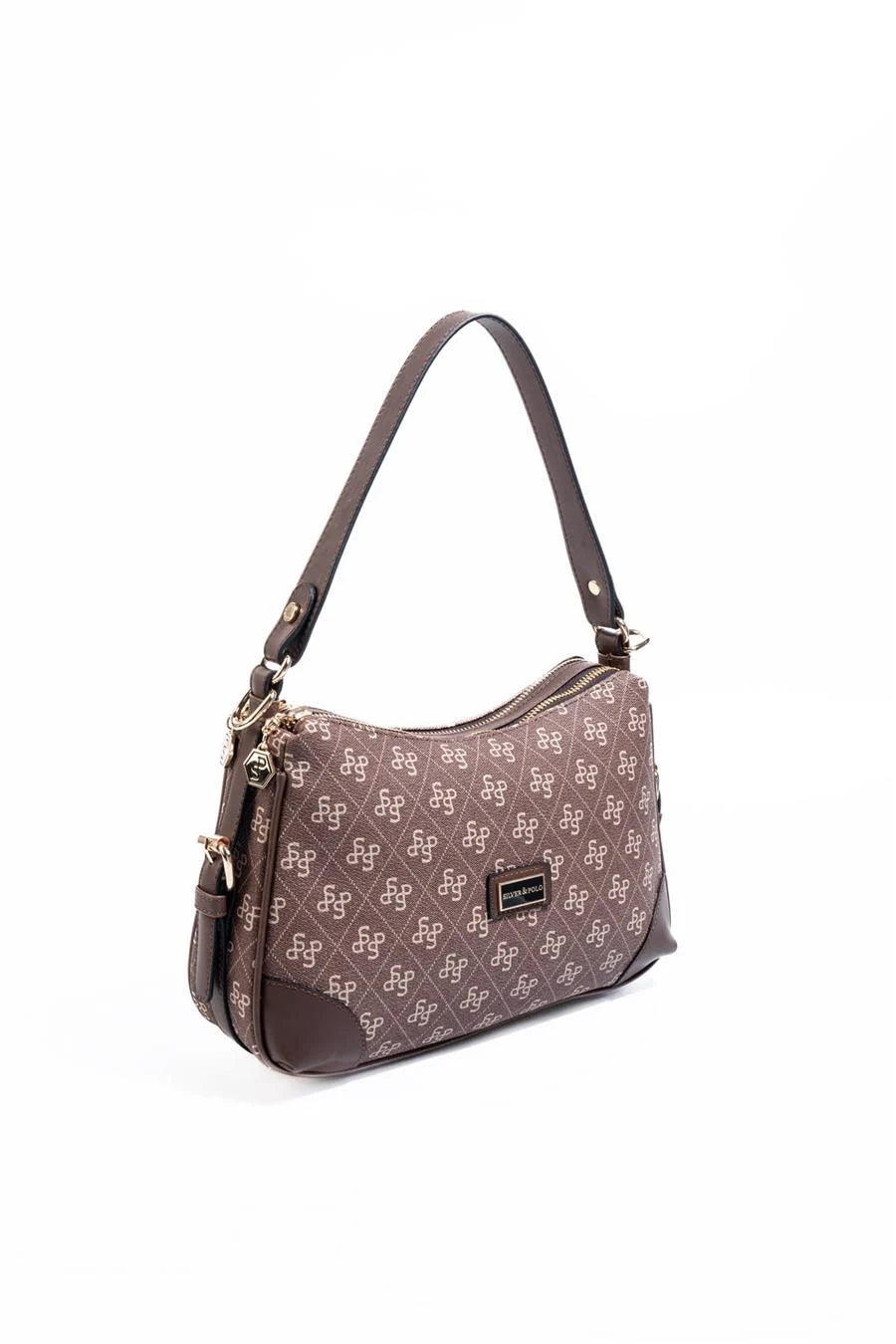Silver&Polo - Kahve  SP1269 Logolu Omuz Çantası