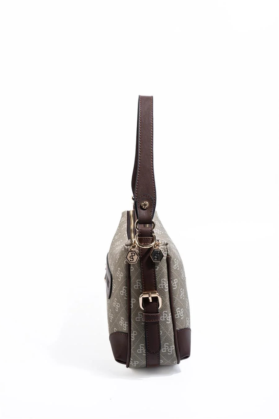 Silver&Polo Yeşil - Kahve  SP1269 Logolu Omuz Çantası