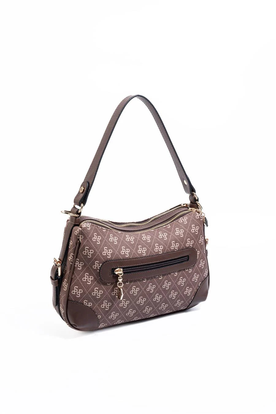 Silver&Polo - Kahve  SP1269 Logolu Omuz Çantası