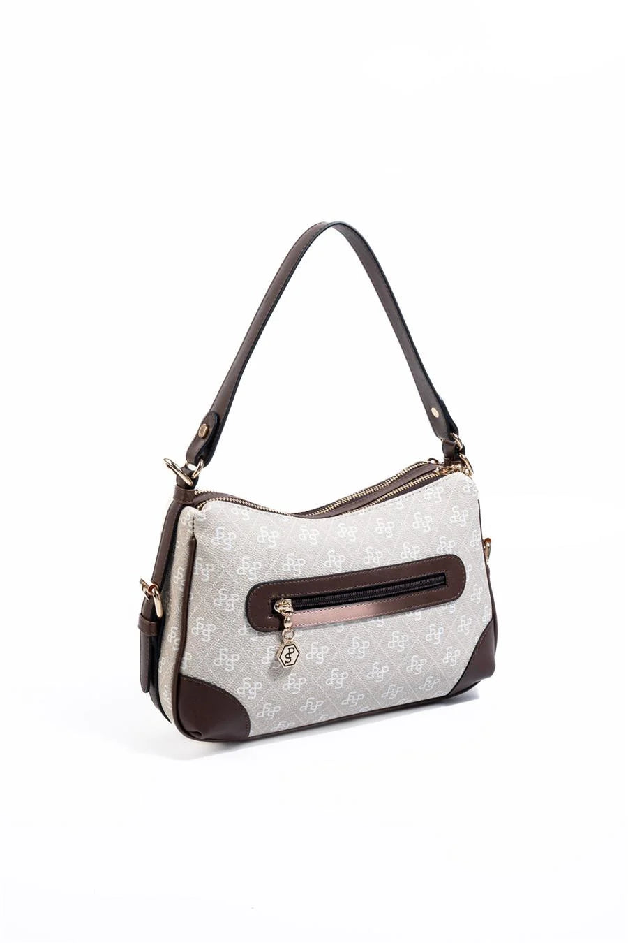 Silver&Polo Taş - Kahve  SP1269 Logolu Omuz Çantası