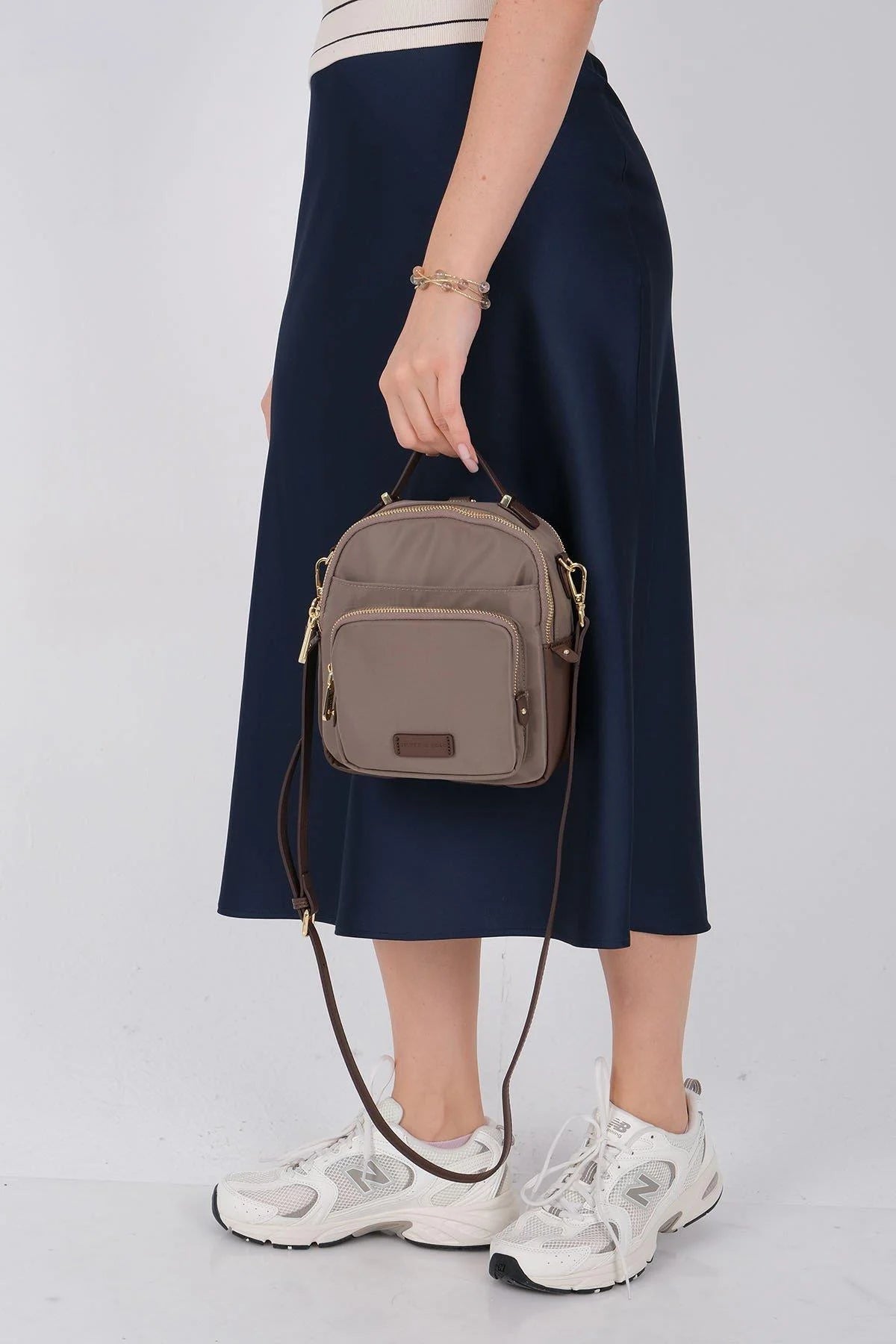 Silver&Polo Kum - Kahve SP1220 Çapraz ve Sırt Çanta