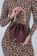 Silver & Polo - Bordo SP1248 Mini Rolax El ve Kol Çantası