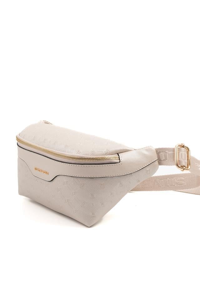 Silver & Polo Bej - S.Bej SP1192 Logolu Kadın Bel Çantası