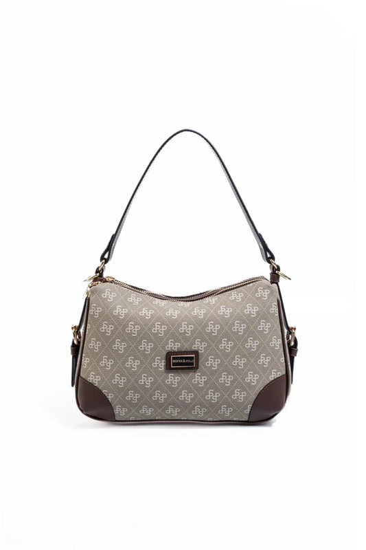 Silver&Polo Yeşil - Kahve  SP1269 Logolu Omuz Çantası