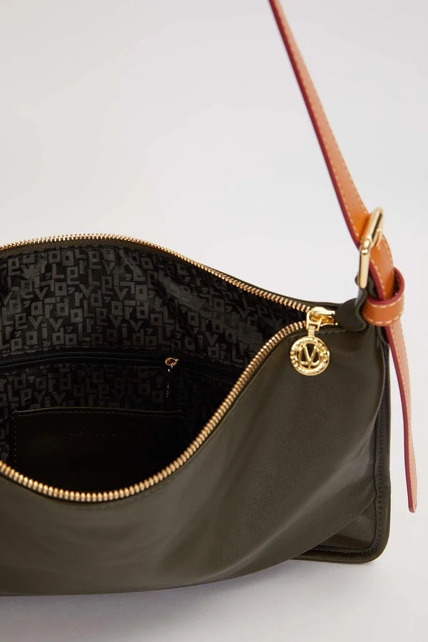 Levidor Charm Aksesuar Detaylı Baget Çanta - Koyu Yeşil (930885)