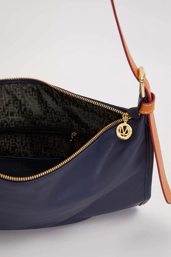 Levidor Charm Aksesuar Detaylı Baget Çanta - Mavi (930885)