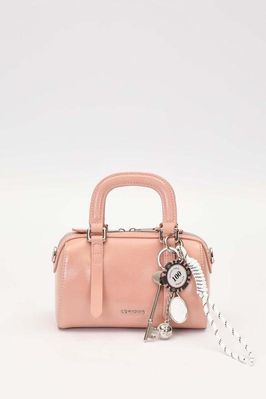 Levidor Charm Aksesuarlı El ve Çapraz Çanta - Pembe (930416)