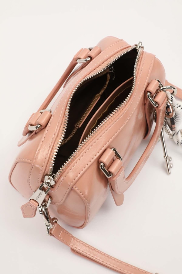Levidor Charm Aksesuarlı El ve Çapraz Çanta - Pembe (930416)