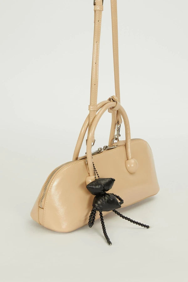 Levidor Charm Detaylı Baget Çanta - Vizon (930417)