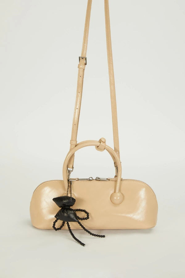 Levidor Charm Detaylı Baget Çanta - Vizon (930417)
